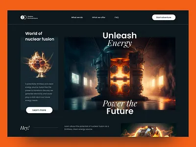 Nuclear Fusion - Landing Page app branding design graphic design illustration inspiration interface design logo mobile mobile design typography ui uiux user centered user experience user interface ux vector web design webdesign