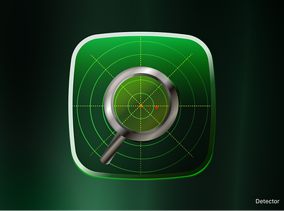 App Icon app icon design gradients graphic design green icon icon design illustration magnifying neone skeumorphism square ui vector