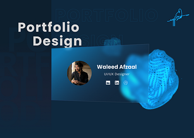 Personal Portfolio UI Design 3d about us adobe xd contact contact page design figma portfolio ui uiux web design