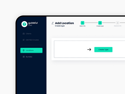 guideful | CMS characterization cms dashboard design product design ui ux