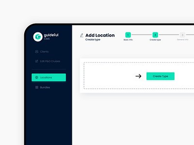 guideful | CMS characterization cms dashboard design product design ui ux