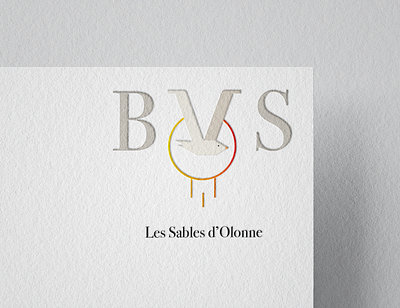 BVS 1 bird graphic design logo sea volleyball