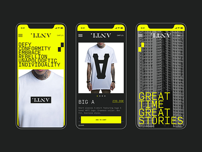 Anti. - Mobile version blog branding design mobile street wear streetwear ui yellow