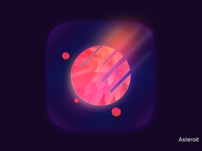 App Icon circle dark design figma glow gradient graphic design icon icon design purple ui vector
