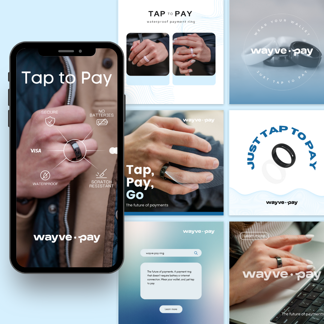 Wayve Pay Facebook Ads advertising branding facebook graphic design marketing social media typography