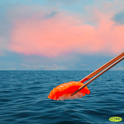 fresh catch aapi abstract adobe photoshop art direction chopsticks collage cover design graphic design illustration logo magazine surreal surreal collage sushi trippy ui