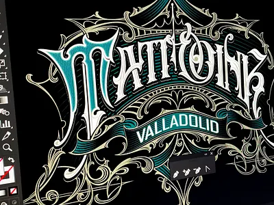 Tattoo Ink Vector adobeillustrator branding design detail ink lettering logo logodesign logotype retro type typeface typography vector victorian vintage