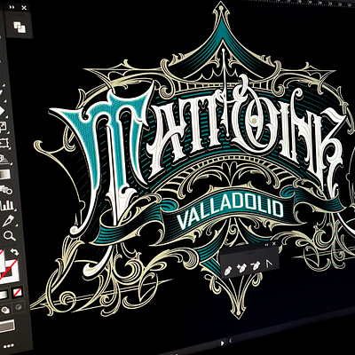 Tattoo Ink Vector adobeillustrator branding design detail ink lettering logo logodesign logotype retro type typeface typography vector victorian vintage