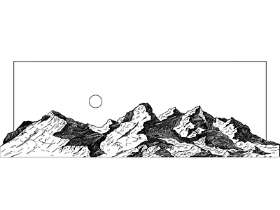Mountain digitalart digitaldrawing illustration lineart linedrawing mountain mountainart
