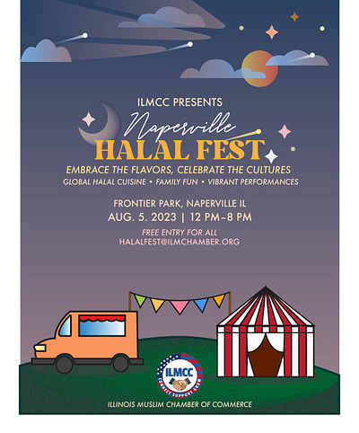 Halal Fest 2023 Flier branding event event branding flier flyer graphic design illustration illustrator print ui vector