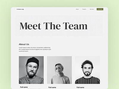 Meet the team - Architecture design portfolio architecture design branding design graphic design meet the team portfolio ui ux