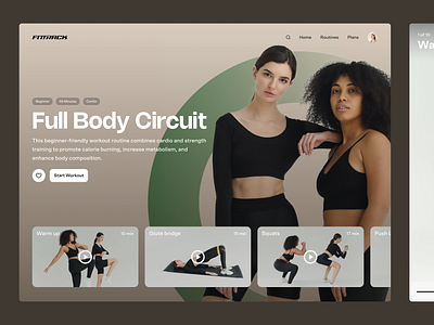 Fitness and Training Programs Platform figma fitness mvp platform product design prototype ui workouts