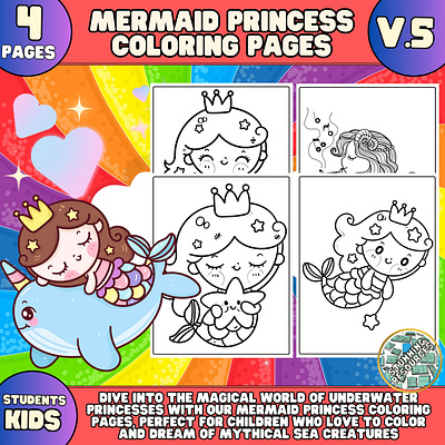 Mermaid Coloring Pages activities clip art coloring pages design illustrations kids worksheets mermaid coloring pages