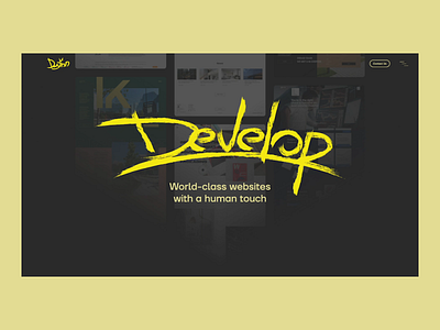 Concept Website for creative agency animation branding creative studio design developer graphic design interface animation logo ui website