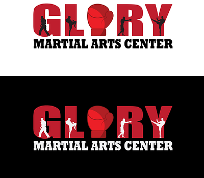 GLORY Martial Art Center Logo Brand branding design graphic design logobrand