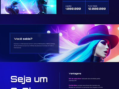 Cripto Events criptocurrencies cyberpunk illustration inspiration landing page mobile ui