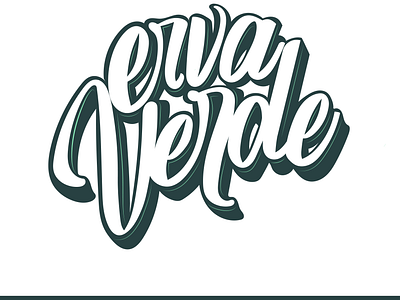 Erva Verde Logo branding design graphic design logo typography vector