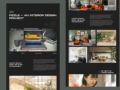 Modern Case study Layout case study design photography ui visual design web design