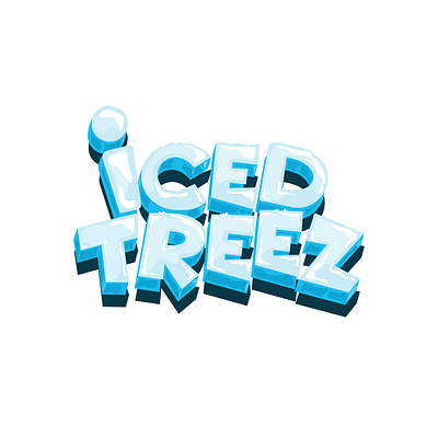Iced Treez Logo branding california design graphic design ice iced illustration illustrator logo tree treez typography weed