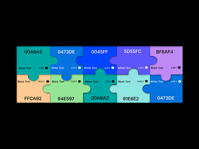 Accessible Color Palette accessibility accessible app branding code color color palette design product design ux web