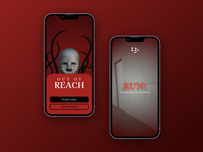 Out of Reach: AR Horror Game ar design game ios mobile ui uiux ux