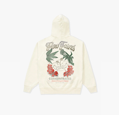 Flow Farms Hoodie branding california design graphic design hoodie illustration logo weed