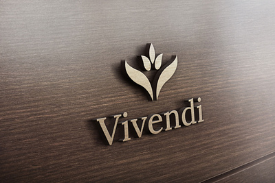Vivendi Brand Identity beige brand brand identity branding clean creative design elegant gradient graphic design identity interior logo logo designer logo mark logotype minimal minimalist wood yellow