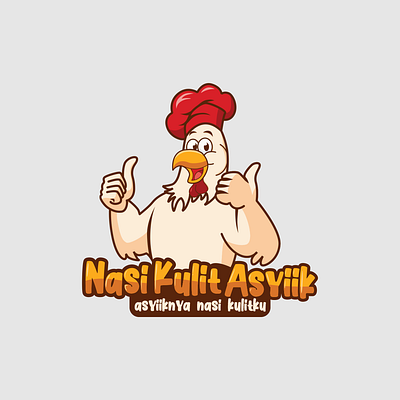 Logo Nasi Kulit Asyiik ayam logo