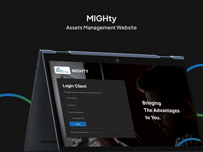 MIGHty SaaS Assets Management Login Page challenge design login page ui ux website