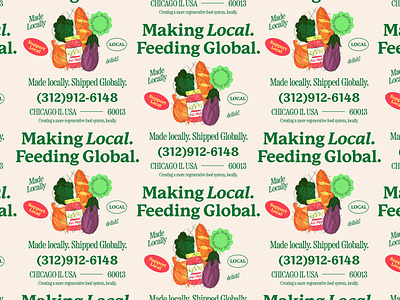 Anjoy: Making Local, Feeding Global branding design ecommerce fruit graphic design groceries grocery illustration market retro shopping type typography vector