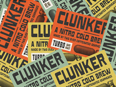 Clunker Cold Brew branding design font font design font self graphic design retro type type design typeface typography vector