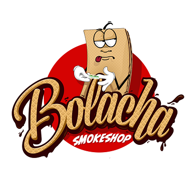 Bolachá Logo branding design graphic design illustration illustrator logo smokeshop typography vector