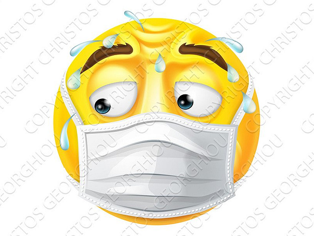 Worried Sweating Emoticon Emoji PPE by Christos Georghiou on Dribbble