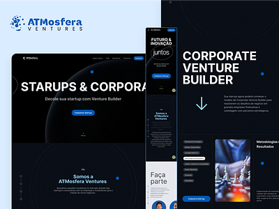 ATMosfera Ventures - Landing Page artmellow design interaction landing page mobile site ui ui design uiux ux