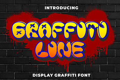 Free Display Graffiti Style Font - Graffiti Line decorative font