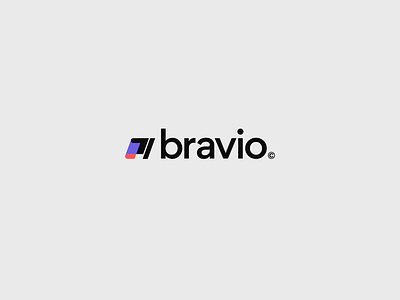 Bravio Fintech branding design financial flag logo motion graphics