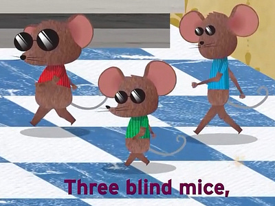 2D Animation - Three Blind Mice 2d 2d animation animation kids video nursery rhyme youtubekids