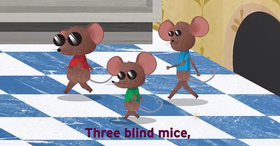 2D Animation - Three Blind Mice 2d 2d animation animation kids video nursery rhyme youtubekids