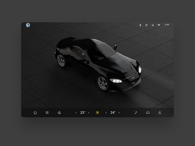3D HMI（1） 3d car hmi sketch uiux 交互设计