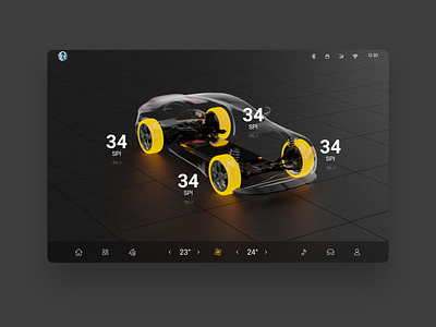 3D HMI (2) car design hmi uiux 交互设计