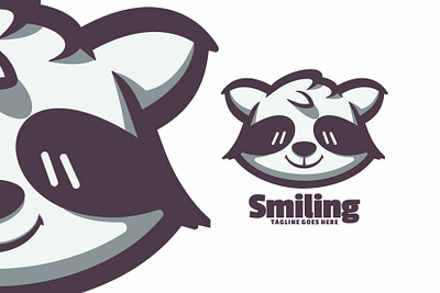 Smiling animal branding cute mascot design graphic design illustration logo vector