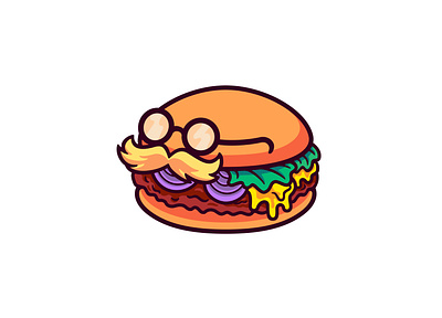 Burger Cute Cartoon Character Illustration beef bun burger cartoon character cute doodle fast fastfood food hamburger illustration junk logo mascot restaurant sandwich sticker vector
