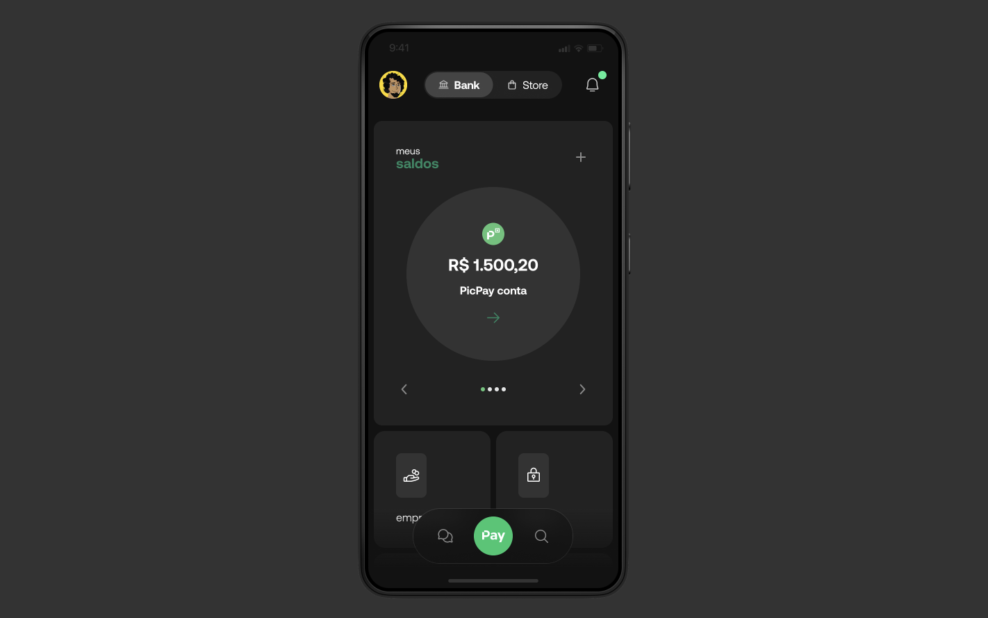 Concept Banking App Dark Mode by william matos on Dribbble