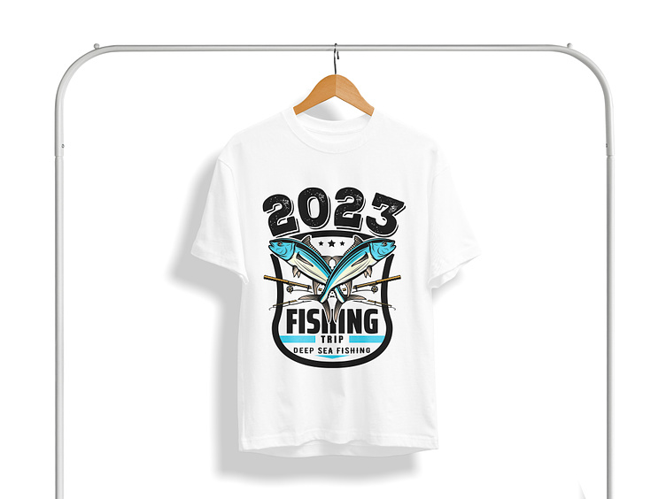 Fishing T-shirt Design | Fishing Shirt Design | Fish Tee by Tushar on ...