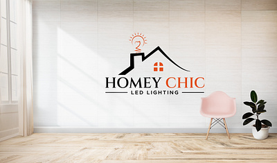 Real estate Minimalist Led light logo Template. branding home logo led light logo logo brand logo design mordan logo property logo real estate