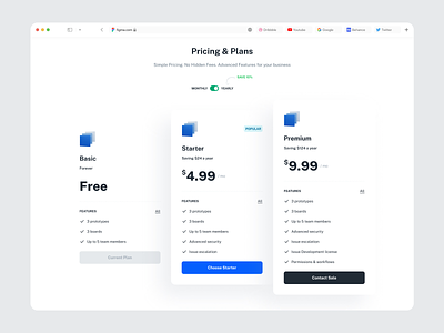 SaaS - Pricing & Plans app design branding card dashboard minimal offer pricing package plans price card pricing pricing plans product design saas saas platform setting trending ui design ui ux user interface ux design