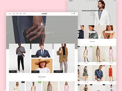 Fashion Minimal Website Template using Bootstrap 5 - Veera store