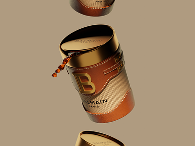 Balmain Travel mug 3d balmain blender blender3d c4d design fashion isometric mug product render