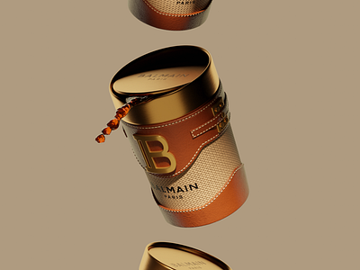 Balmain Travel mug 3d balmain blender blender3d c4d design fashion isometric mug product render