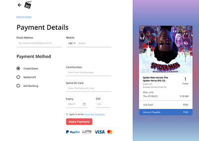 Daily UI challenge #02 credit card payment app design graphic design ui ux